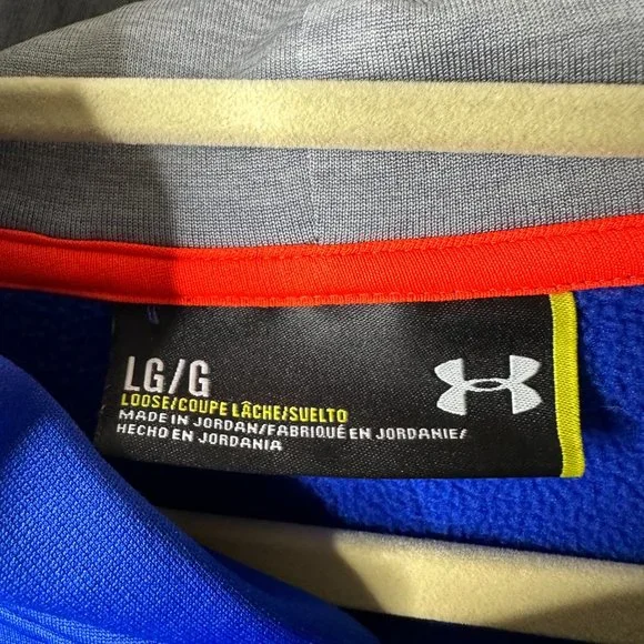 Under Armour Blue Loose Fit Hoodie Large - Picture 2 of 3